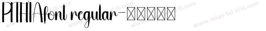 PITHIAfont regular字体转换